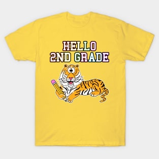 Hello 2nd Grade Tiger Back To School T-Shirt